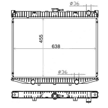 Радиатор NISSAN TERRANO II / FORD MAVERIC 2.4 93- <b>SAT NS000R20-2.4</b>