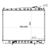 Радиатор NISSAN TERRANO / PATHFINDER / REGULUS / QX4 3.3 / ELGRANDE VG33 96-03 GASOLINE <b>SAT NS000R50</b>
