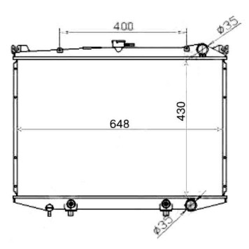 Радиатор NISSAN TERRANO / DATSUN / HARDBOY / PATHFINDER 3.0 91-95 GASOLINE <b>SAT NS000W21</b>