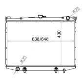 Радиатор NISSAN TERRANO 91-95 / MISTRAL / DATSUN / HARDBOY / PATHFINDER 95-99 DIESEL <b>SAT NS000W21-D</b>