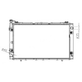 Радиатор NISSAN PATROL / SAFARI TD42 / RD28 87-97 <b>SAT NS000Y60-D</b>