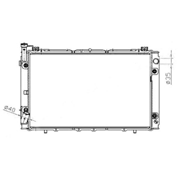 Радиатор NISSAN PATROL / SAFARI TD42 / RD28 87-97 <b>SAT NS000Y60-D</b>