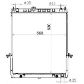 Радиатор NISSAN SAFARI / PATROL TB48DE 02-07 <b>SAT NS000Y61-4.8-3R</b>