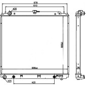 Радиатор Nissan Navara 04-15 / Pathfinder 04-14 <b>SAT NS0012-2.5</b>