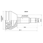 Шрус CHERY Fora sedan 06- <b>SAT QR-001</b>