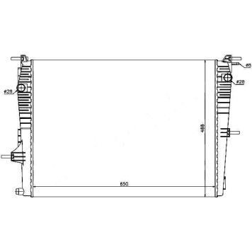Радиатор RENAULT MEGANE III / FLUENCE 1,6 10- <b>SAT RN0004-09</b>