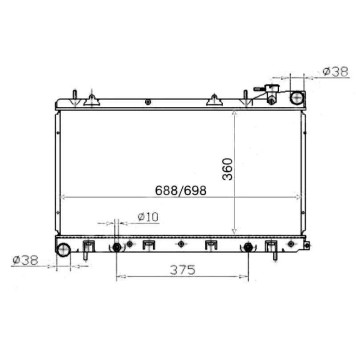 Радиатор SUBARU FORESTER / IMPREZA 02- <b>SAT SB0001-02</b>