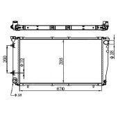 Радиатор SUBARU FORESTER 97-02 бачки верт. <b>SAT SB0001-1</b>