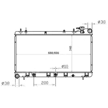 Радиатор SUBARU FORESTER 97-02 / IMPREZA 93-99 <b>SAT SB0001-2R</b>