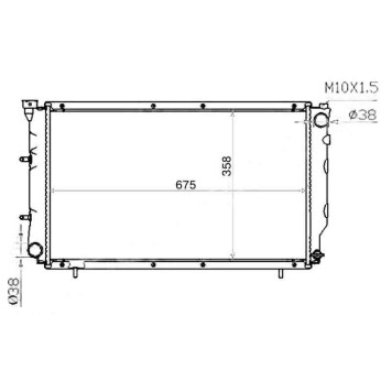 Радиатор SUBARU LEGACY 1.8 / 2.0 89-93 / 2.5 93-97 <b>SAT SB0003-BC</b>