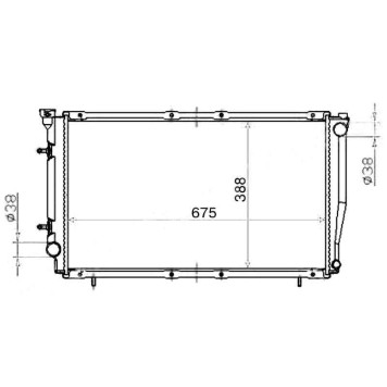Радиатор SUBARU LEGACY 2.5 96-98 <b>SAT SB0004</b>