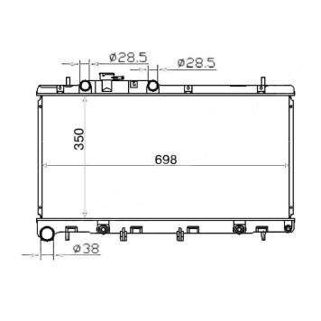 Радиатор SUBARU LEGACY / LANCASTER EZ30 99-03 <b>SAT SB0005-3.0</b>