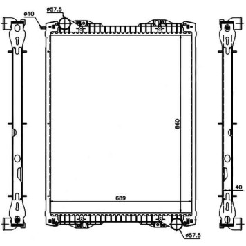 Радиатор SCANIA 5 P-SERIES 04- <b>SAT SC0005-P</b>