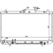 Радиатор HYUNDAI ACCENT (TAGAZ) 1.3 / 1.5 / 1.6 00- (трубчатый) <b>SAT SG-HY0002</b>