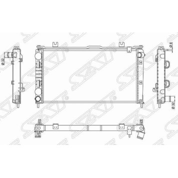 Радиатор Datsun mi-Do 14- / on-DO 14-19 / LADA Granta 11- / Granta Cross 18- <b>SAT SG-LD0001-R</b>