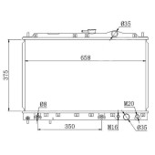 Радиатор MITSUBISHI GALANT / ETERNA 87-92 <b>SAT SG-MC0002-E3</b>