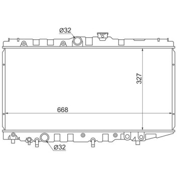 Радиатор TOYOTA COROLLA / CORONA / CARINA АT170 / SPRINTER / LEVIN / TRUENO / CARIB 87-92 <b>SAT SG-TY0002-AT170</b>
