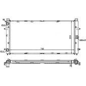 Радиатор VOLKSWAGEN TRANSPORTER T4 1.8 / 1.9D / 1.9TD / 2.0 / 2.4D / 2.5 / 2.5TD / 2.8 (трубчатый) <b>SAT SG-VW00T4-D</b>