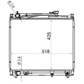 Радиатор SUZUKI ESCUDO / GRAND VITARA J20A / H20A / H25A 94-04 подход. на рядный <b>SAT SK0001-V6</b>