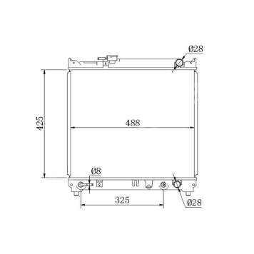 Радиатор SUZUKI ESCUDO / VITARA TD01W G16A 90-97 <b>SAT SK0001-Y</b>