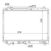 Радиатор SUZUKI CULTUS / BALENO / ESTEEM G##1S 95-98 <b>SAT SK0002</b>