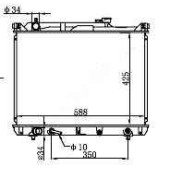 Радиатор SUZUKI ESCUDO / GRAND VITARA XL-7 2.7 00-03 <b>SAT SK0004-1</b>