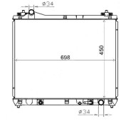 Радиатор SUZUKI ESCUDO / GRAND VITARA V6 2.7 05- <b>SAT SK0006-H27A</b>