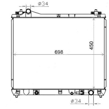 Радиатор Suzuki Grand Vitara 05-16 <b>SAT SK0006-H27A-2R</b>