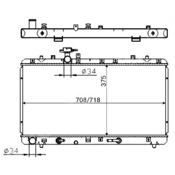 Радиатор SUZUKI SX4 06- <b>SAT SK0009</b>