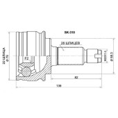 Шрус SZ Grand Vitara / Escudo M16A / J20A / J24B / N32A 05- <b>SAT SK-310</b>