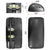 Зеркало заднего вида ISUZU GIGA CABOVER TRUCK (385x207mm) <b>SAT SL-749</b>