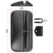 Зеркало заднего вида ISUZU NKR,NPR (338x183mm) <b>SAT SL-768</b>