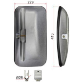 Зеркало заднего вида FAW лев. (413x229mm SR1200) <b>SAT SL-788AL</b>