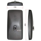 Зеркало заднего вида MAZDA TITAN / MITSUBISHI CANTER (300x170mm) <b>SAT SL-978</b>