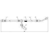 Шланг тормозной передний (Таиланд) HONDA CIVIC / FERIO MT / DOMANI / PARTNER / ISUZU JEMENI 94- прав. L=455 <b>SAT ST-01464-S04-J01</b>