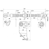 Шланг тормозной передний (Таиланд) HONDA ODYSSEY / AVANCIER / ACCORD / TORNEO CF# / CL# / CH# 99- прав. <b>SAT ST-01464-S2X-000</b>