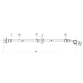 Шланг тормозной передний (Таиланд) HONDA ACCORD 02- прав. <b>SAT ST-01464-SDA-A01</b>