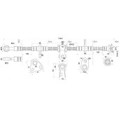 Шланг тормозной передний (Таиланд) HONDA ACCORD / ASCOT 90-93 лев. <b>SAT ST-01465-SM4-010</b>