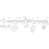 Шланг тормозной передний (Таиланд) HONDA CIVIC / INTEGRA / DOMANI 91- лев. <b>SAT ST-01465-SR3-020</b>
