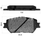 Колодки тормозные перед TOYOTA CAMRY 01- / WISH 03- <b>SAT ST-04465-33240</b>