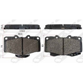 Колодки тормозные перед TOYOTA LAND CRUISER PRADO / SURF 96-02 / FORTUNER / HILUX 04- <b>SAT ST-04465-35240</b>