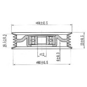 Ролик натяжителя приводного ремня NISSAN CR14 / QG13 / QG15 / QG16 / QG18 / VQ35 00- <b>SAT ST-11947-31U05</b>