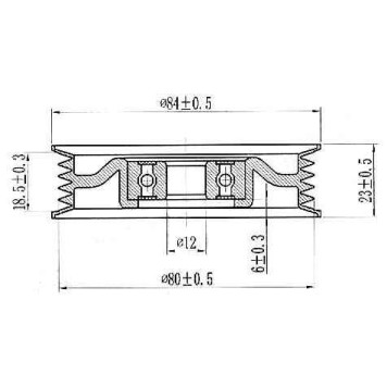 Ролик натяжителя приводного ремня NISSAN CR14 / QG13 / QG15 / QG16 / QG18 / VQ35 00- <b>SAT ST-11947-31U05</b>