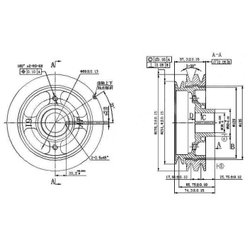 Шкив коленвала TOYOTA GRANVIA / REGIUS / TOURING / HIACE / REGIUSACE / SURF / PRADO 1KZ# 93- <b>SAT ST-13408-67020</b>