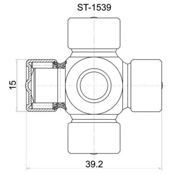 Крестовина рулевая <b>SAT ST-1539</b>
