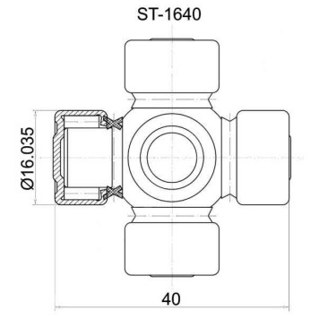 Крестовина рулевая <b>SAT ST-1640</b>