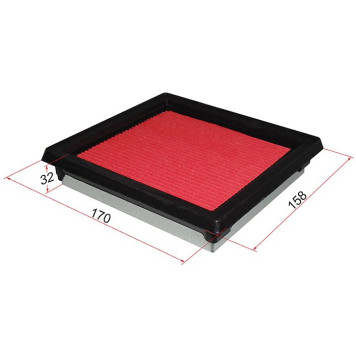 Фильтр воздушный NISSAN MARCH / MICRA K11 92-02 / K12 02-10 / NOTE E11 05- <b>SAT ST-16546-41B00</b>