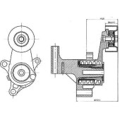 Натяжитель приводного ремня TOYOTA 1 / 2TRFE 02- (90916-02640) <b>SAT ST-16620-75010</b>