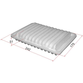 Фильтр воздушный TOYOTA COROLLA / AURIS / HYBRID #ZE15# 1ZRFE / 4ZZFE / 1NRFE / 1ZRFAE / 2ZRFAE 06- / COROLLA #E18 <b>SAT ST-17801-21050</b>