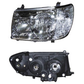 Фара TOYOTA LAND CRUISER 100 05-07 (левый руль) цельная c корректором под ксенон <b>SAT ST-212-11H9-EML</b>